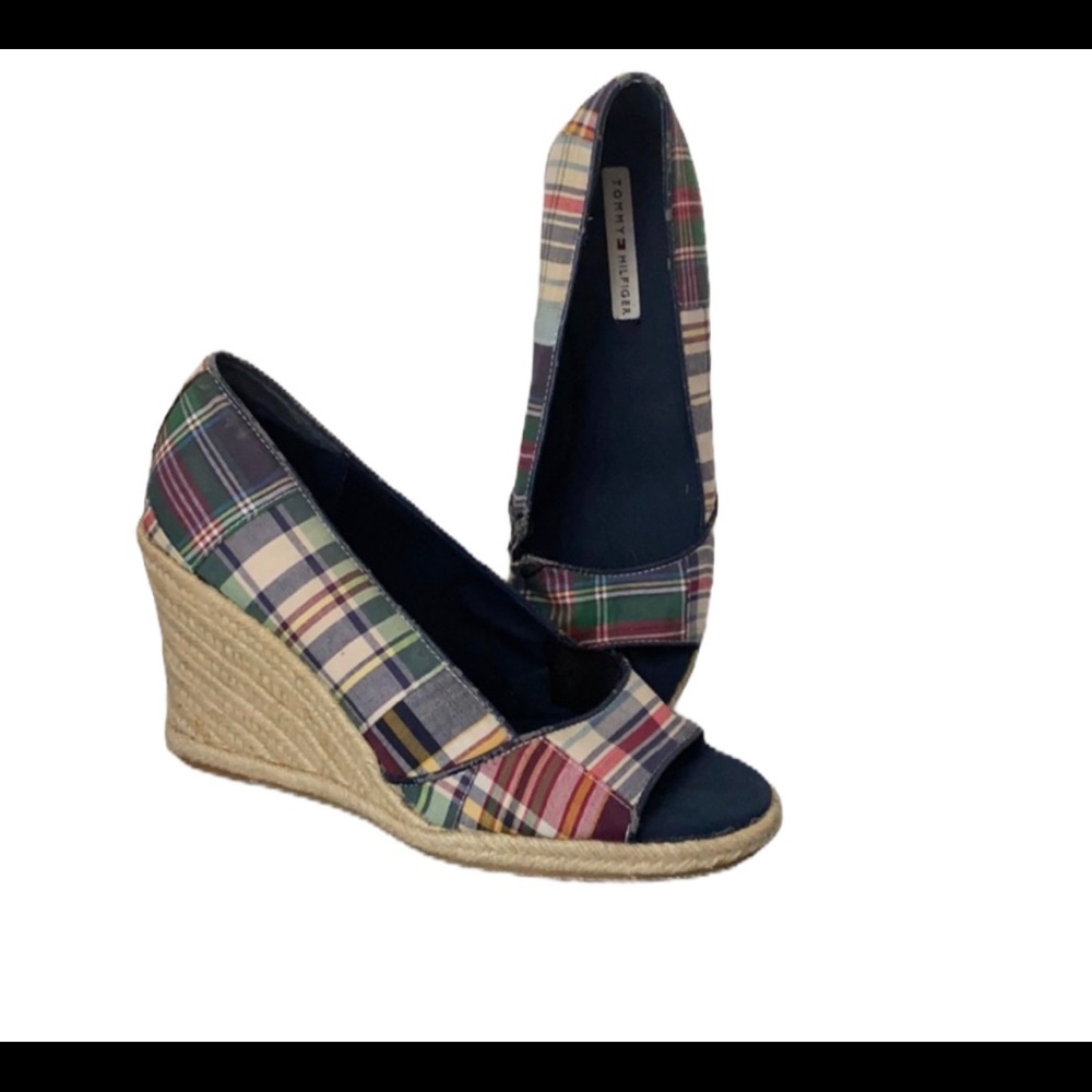 Tommy Hilfiger peep shoes 9.5